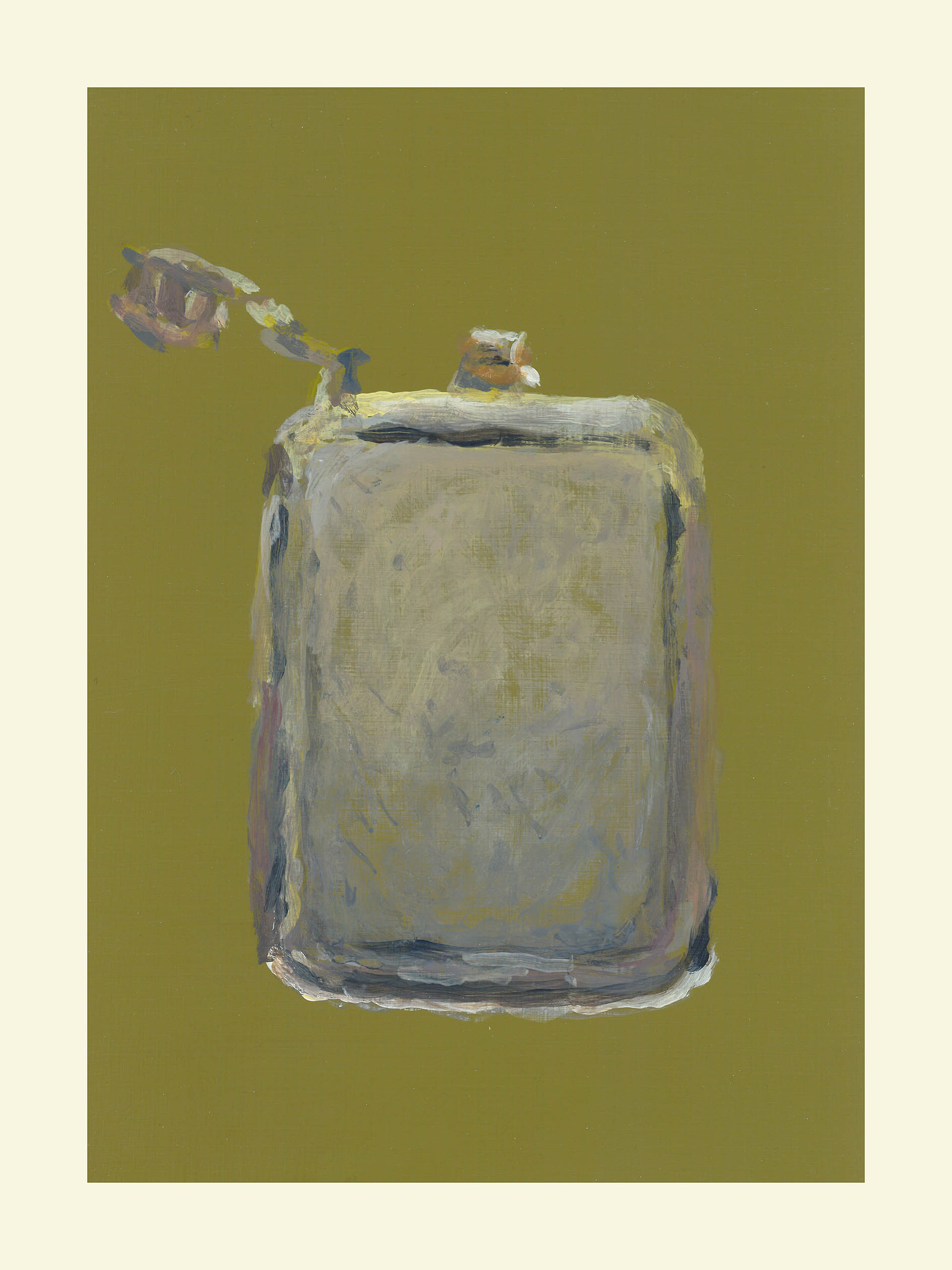 <em>Portrait en creux (recherche d’une anthologie) </em>, 2018, 33x24 cm, acrylic on paper.