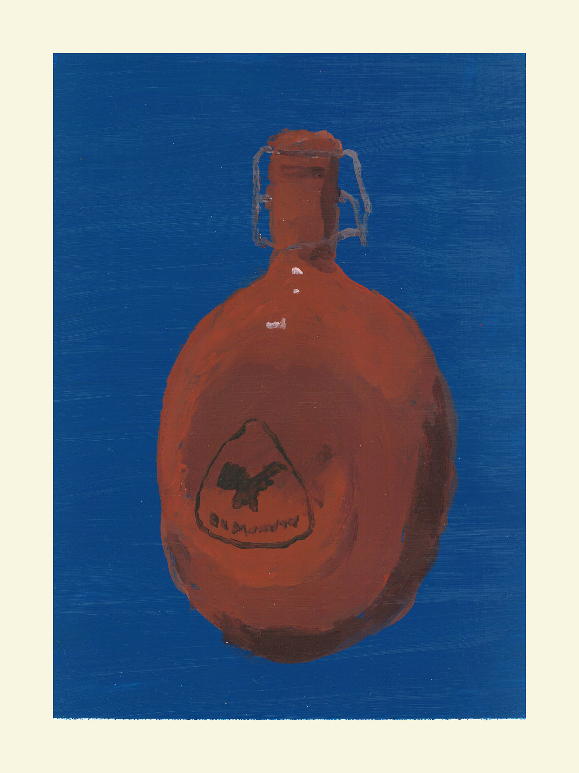 <em>Portrait en creux (recherche d’une anthologie) </em>, 2018, 33x24 cm, acrylic on paper.