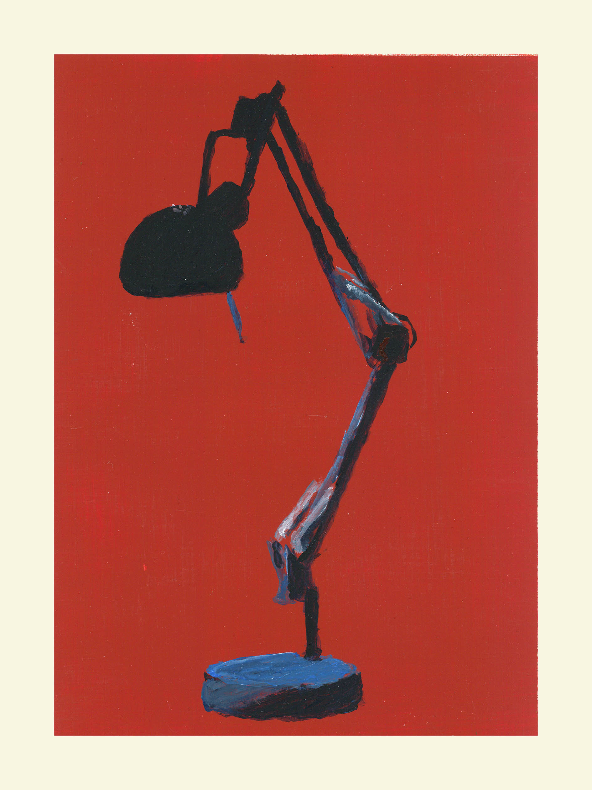 <em>Portrait en creux (recherche d’une anthologie) </em>, 2018, 33x24 cm, acrylic on paper.