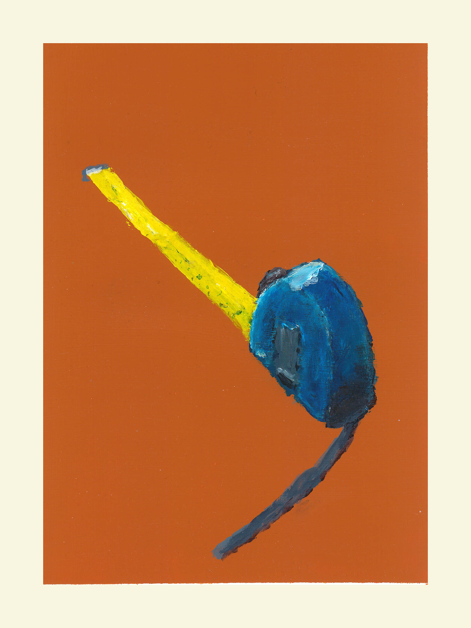 <em>Portrait en creux (recherche d’une anthologie) </em>, 2018, 33x24 cm, acrylic on paper.