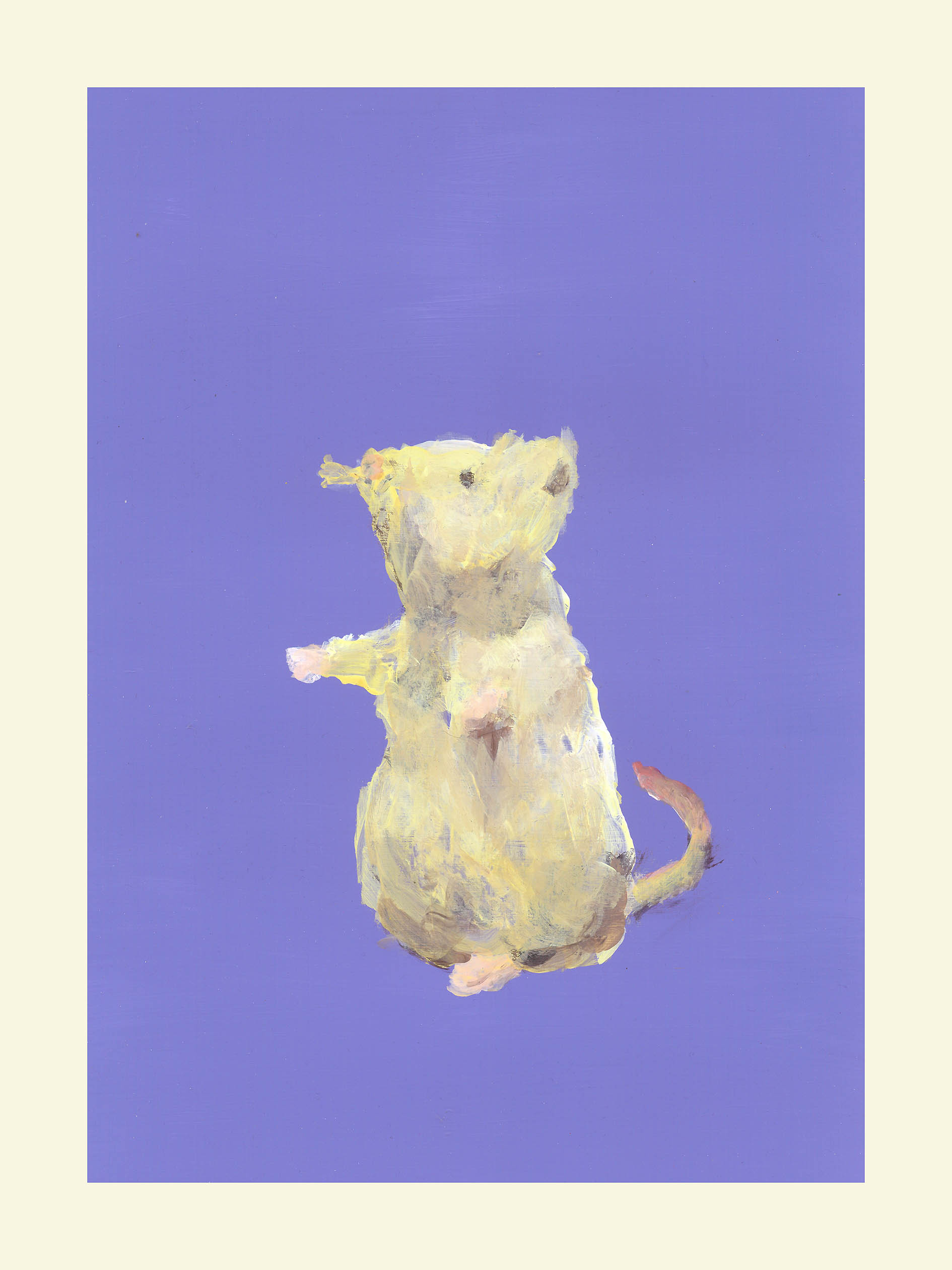 <em>Portrait en creux (recherche d’une anthologie) </em>, 2018, 33x24 cm, acrylic on paper.