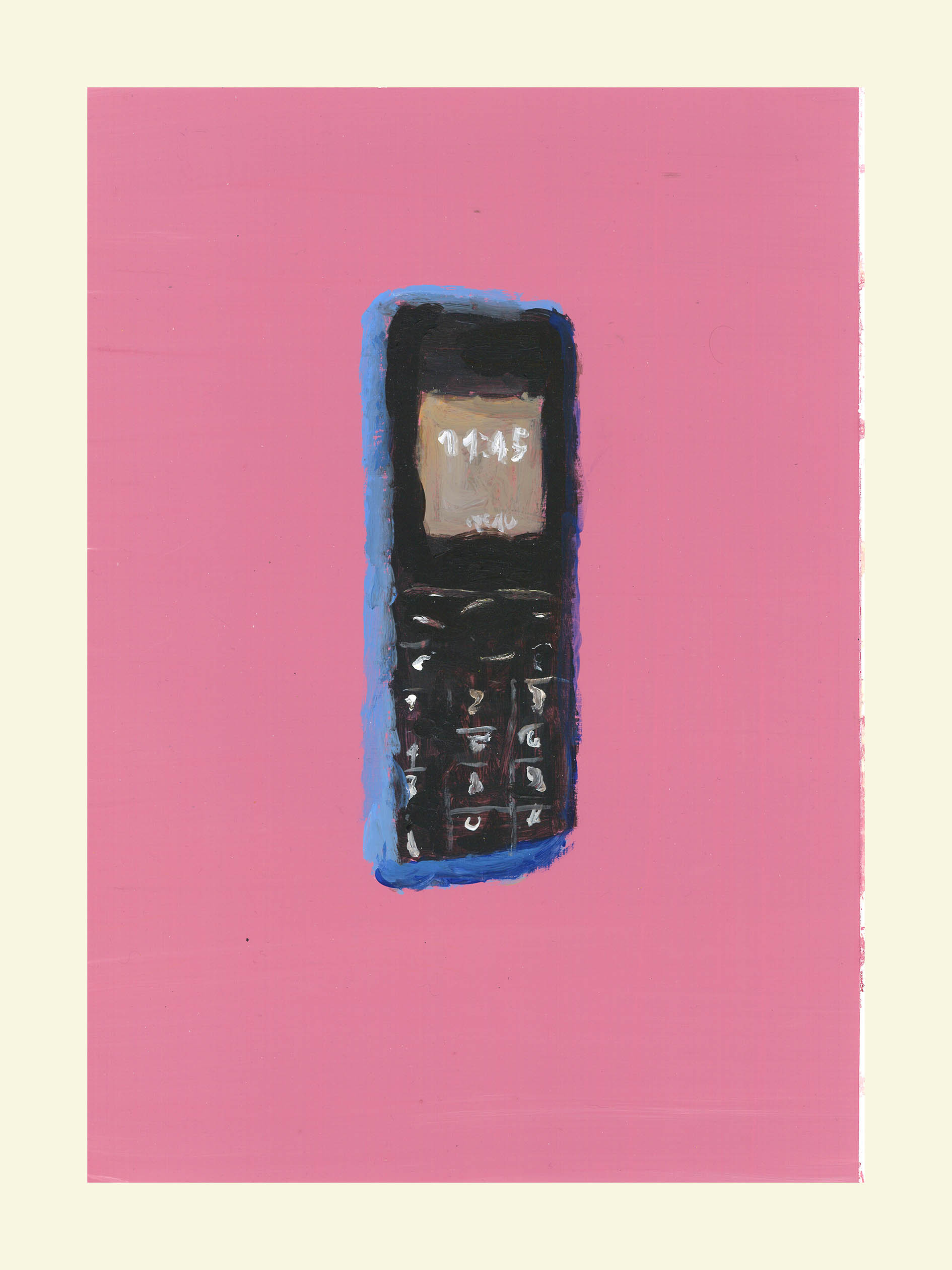 <em>Portrait en creux (recherche d’une anthologie) </em>, 2018, 33x24 cm, acrylic on paper.