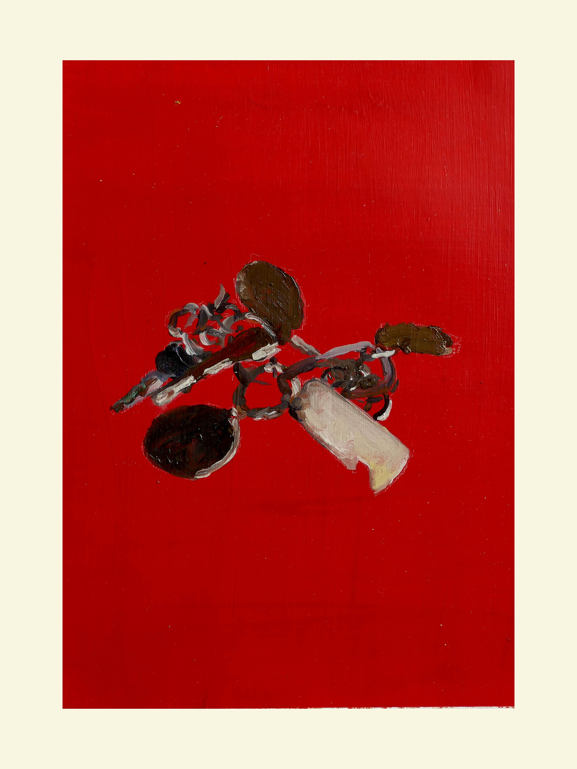 <em>Portrait en creux (recherche d’une anthologie) </em>, 2020, 33x24 cm, acrylic on paper.