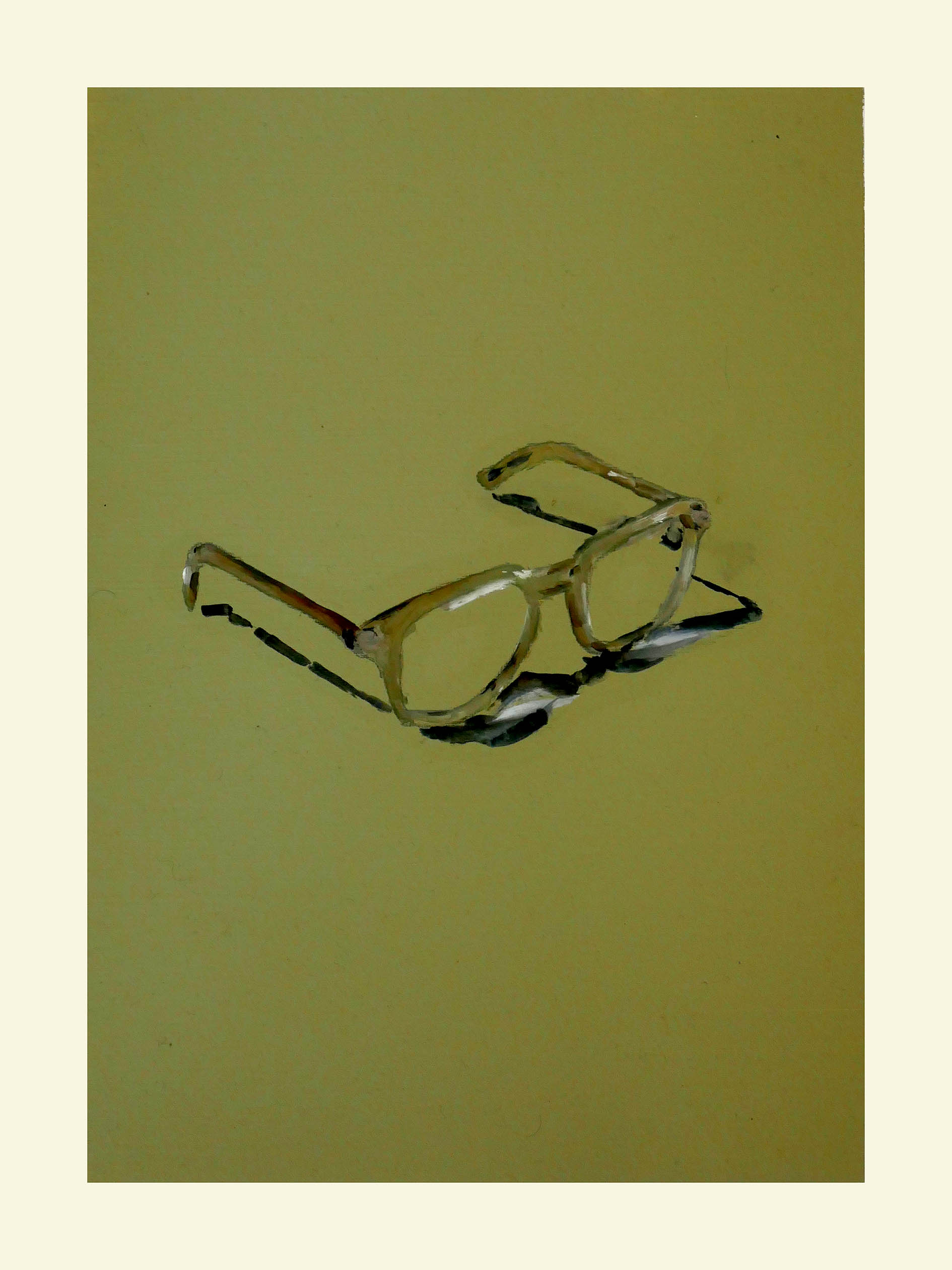 <em>Portrait en creux (recherche d’une anthologie) </em>, 2020, 33x24 cm, acrylic on paper.