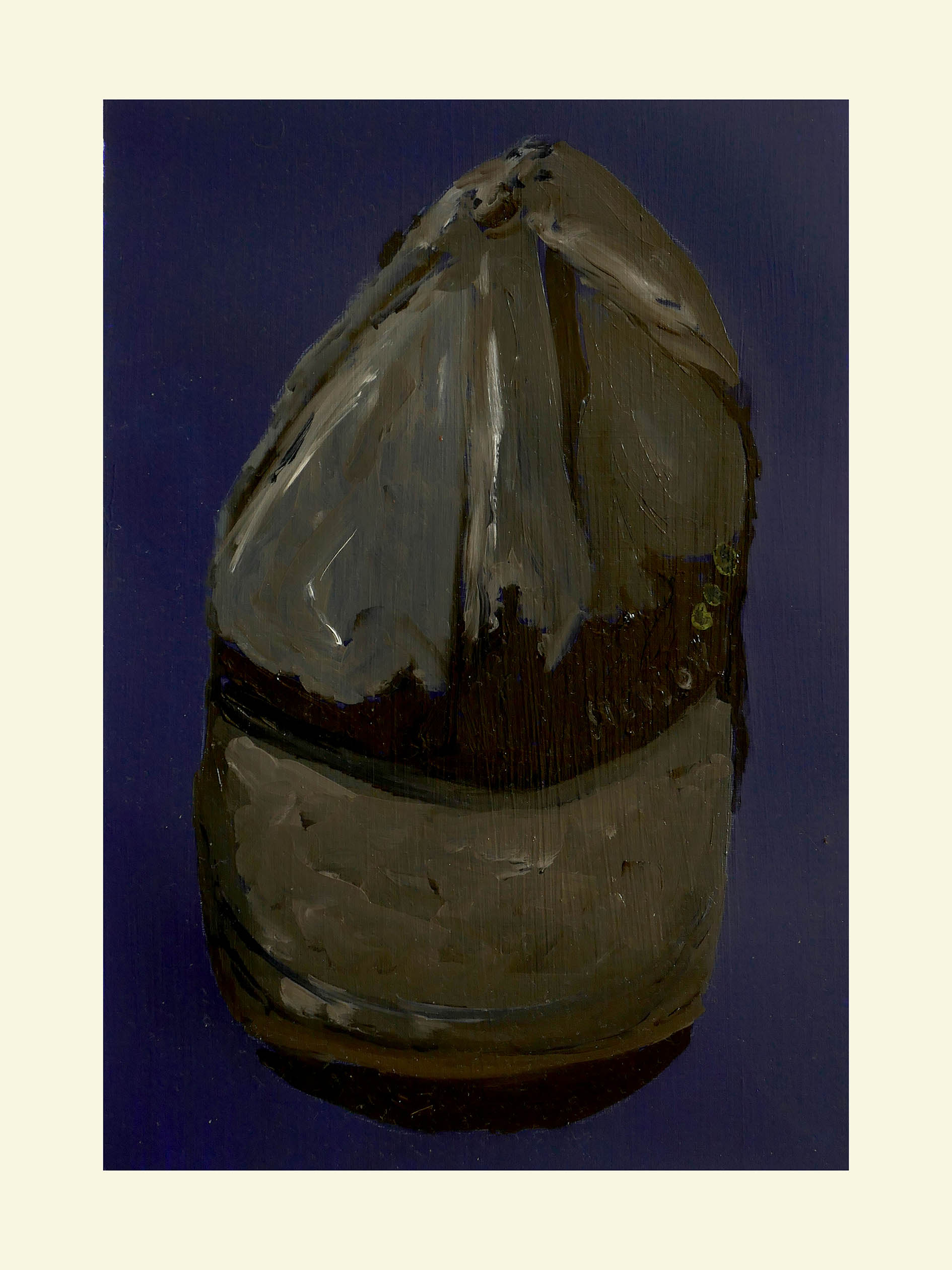 <em>Portrait en creux (recherche d’une anthologie) </em>, 2021, 33x24 cm, acrylic on paper.