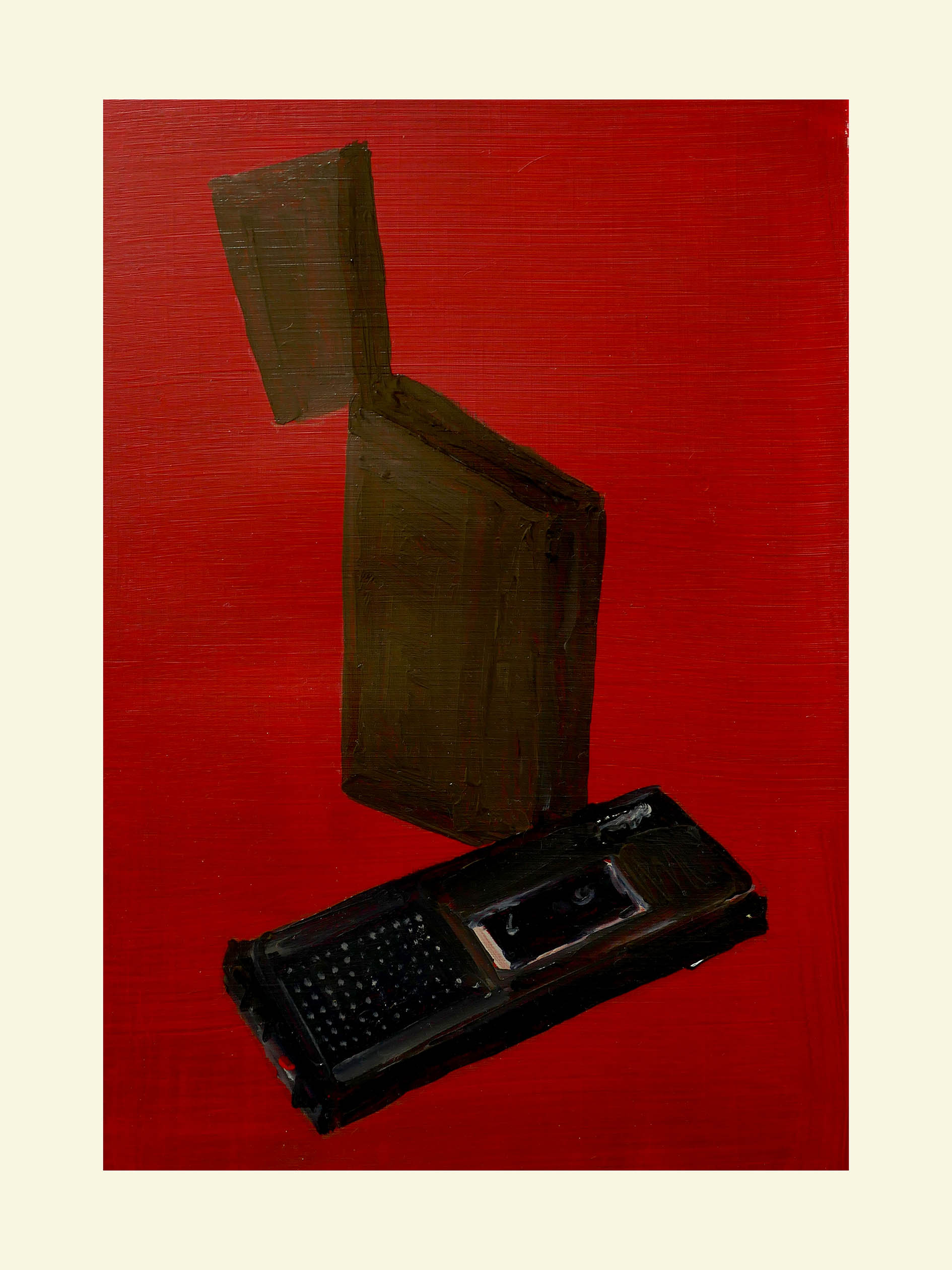 <em>Portrait en creux (recherche d’une anthologie) </em>, 2018, 33x24 cm, acrylic on paper.