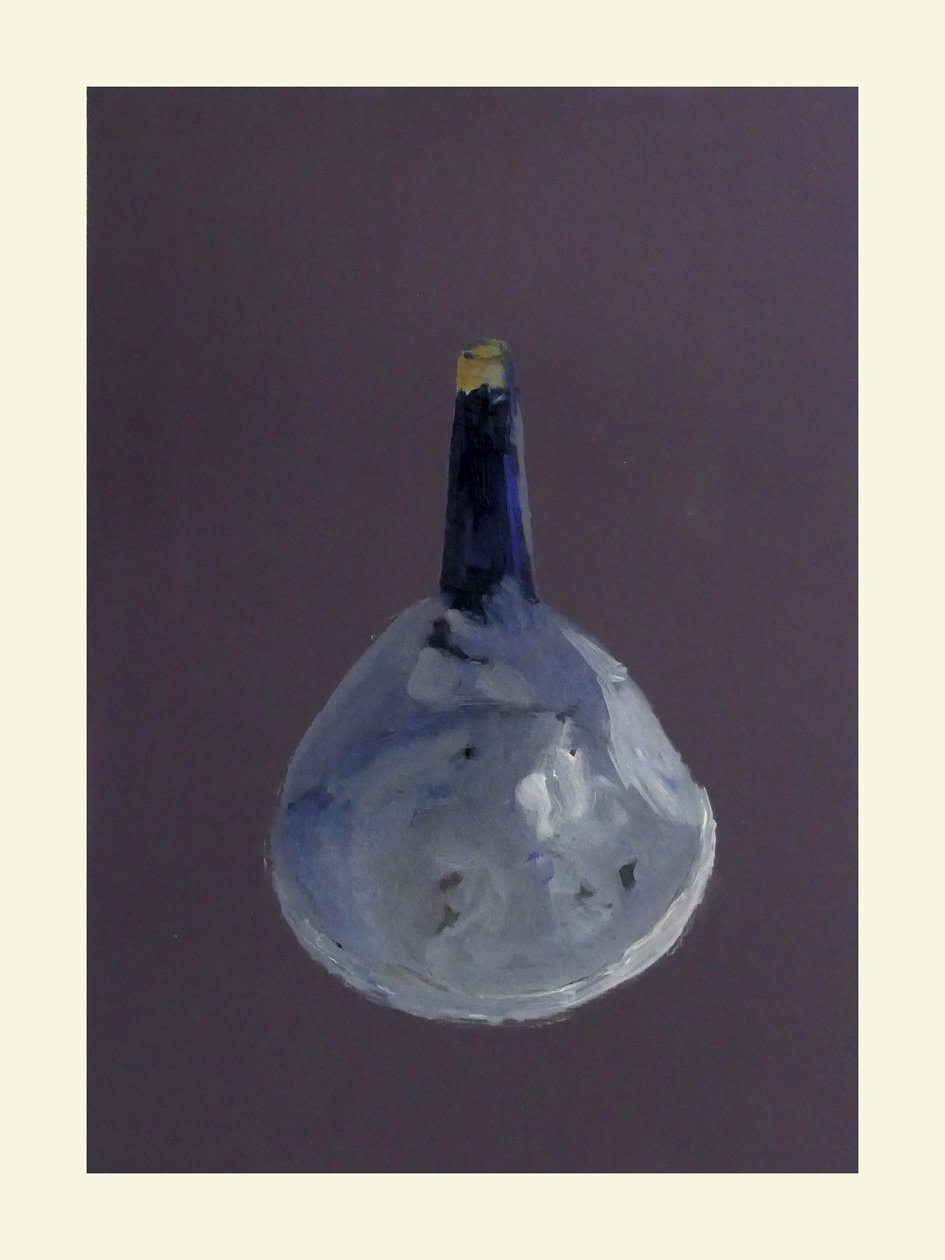 <em>Portrait en creux (recherche d’une anthologie) </em>, 2021, 33x24 cm, acrylic on paper.