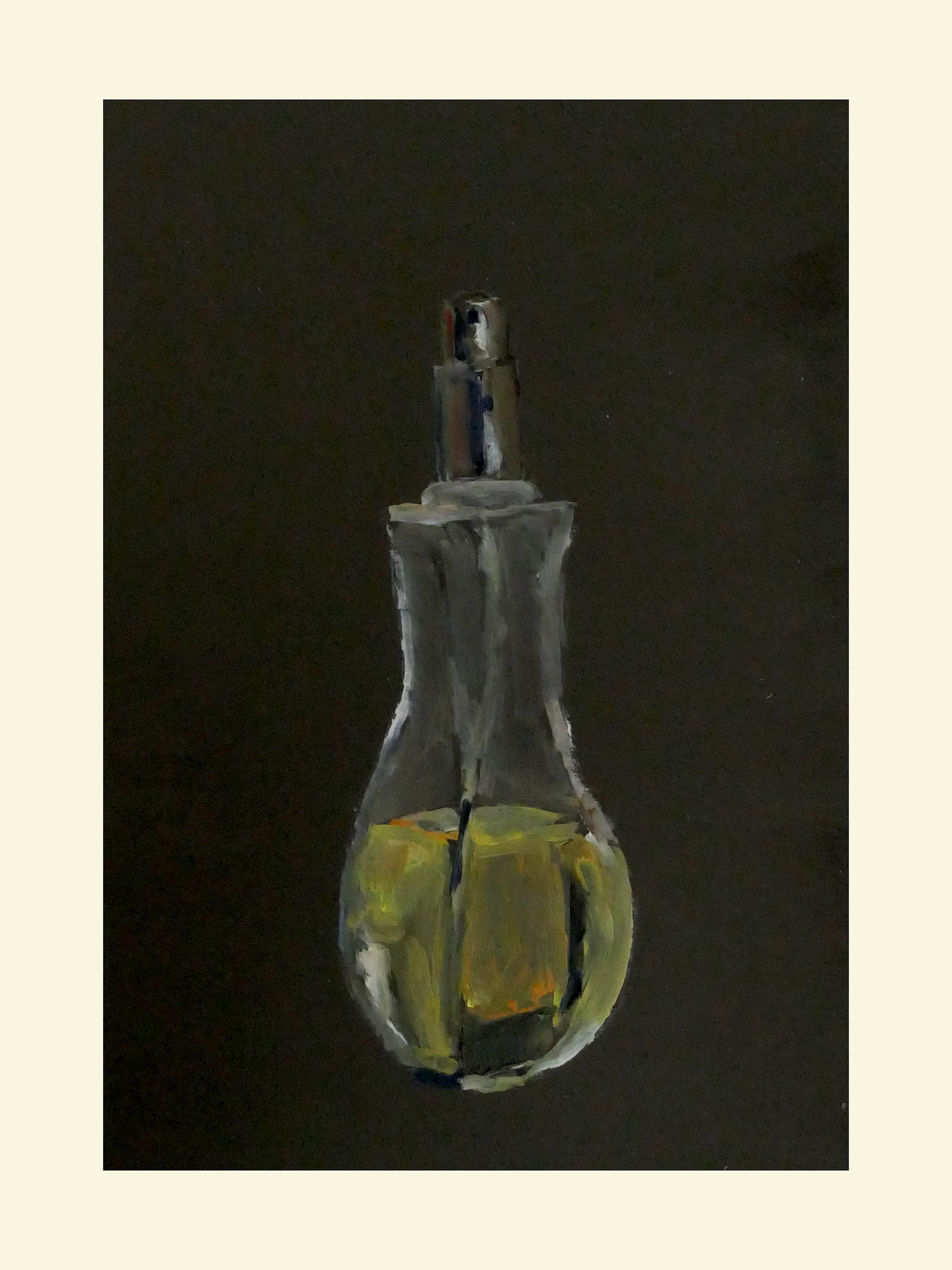 <em>Portrait en creux (recherche d’une anthologie) </em>, 2021, 33x24 cm, acrylic on paper.