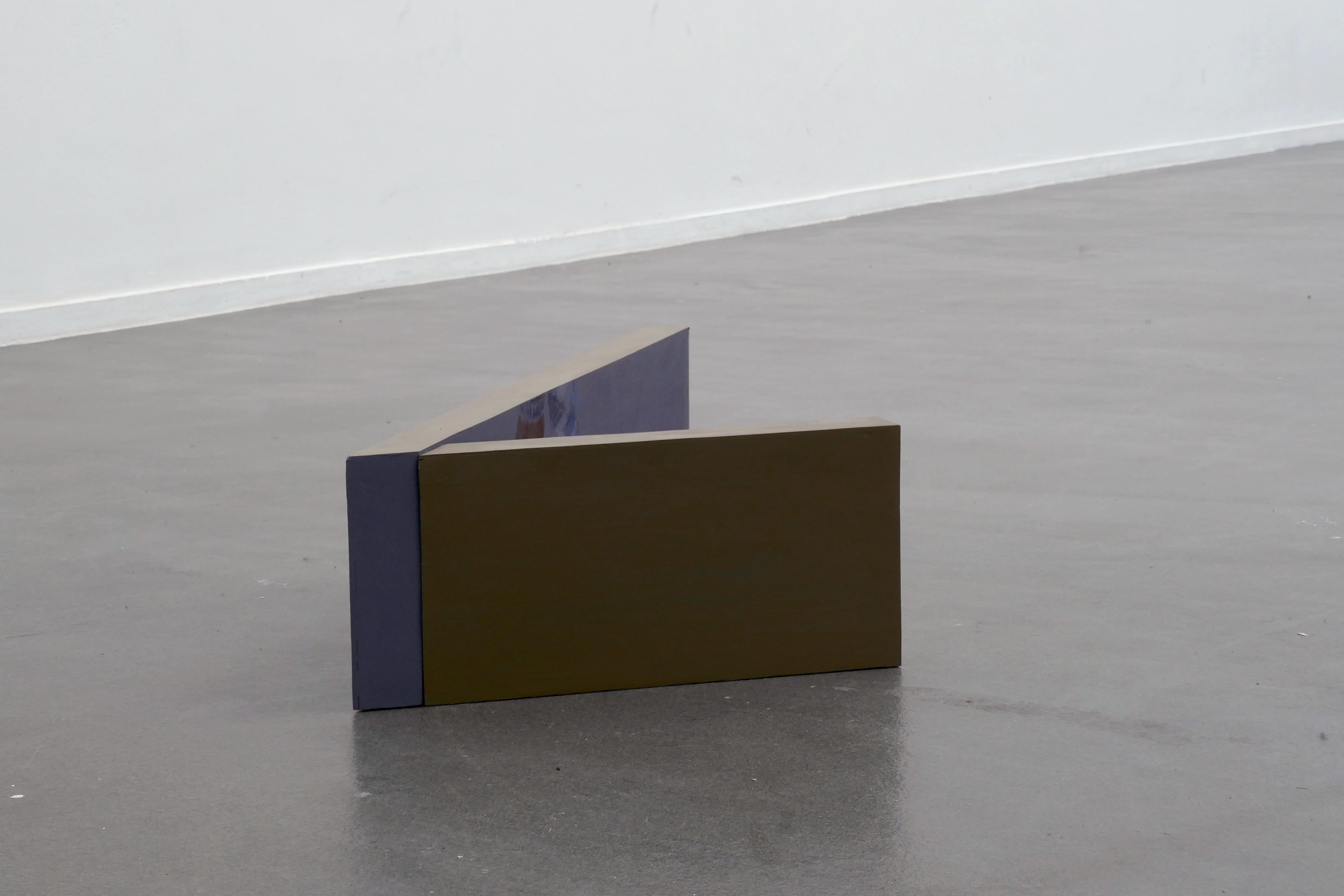 <em>Portraits de pieds</em>, 2017, variable dimensions, acrylic and ink on wood.